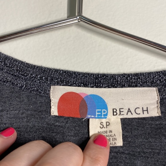 Free People Beach Romper and Cardigan Duster Set in Gray Both Size Small - Picture 8 of 9